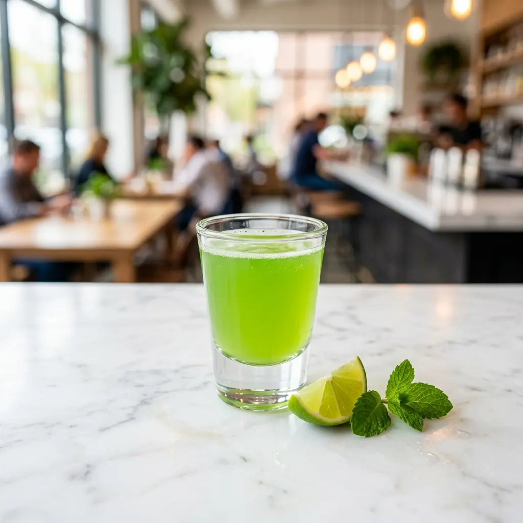 Green Tea Shot - a vibrant and refreshing cocktail
